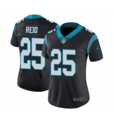 Women's Carolina Panthers #25 Eric Reid Black Team Color Vapor Untouchable Limited Player Football Jersey