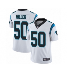 Men's Carolina Panthers #50 Christian Miller White Vapor Untouchable Limited Player Football Jersey