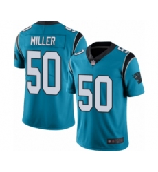 Youth Carolina Panthers #50 Christian Miller Blue Alternate Vapor Untouchable Limited Player Football Jersey