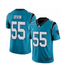 Men's Carolina Panthers #55 Bruce Irvin Blue Alternate Vapor Untouchable Limited Player Football Jersey