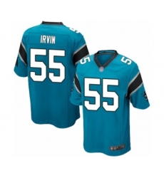 Men's Carolina Panthers #55 Bruce Irvin Game Blue Alternate Football Jersey