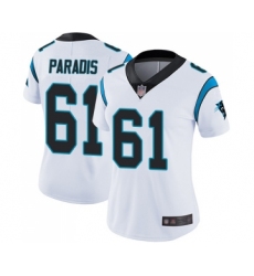 Women's Carolina Panthers #61 Matt Paradis White Vapor Untouchable Limited Player Football Jersey