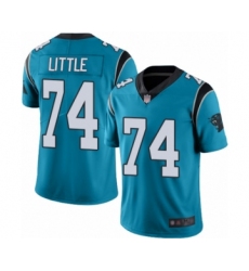 Men's Carolina Panthers #74 Greg Little Blue Alternate Vapor Untouchable Limited Player Football Jersey