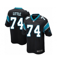 Men's Carolina Panthers #74 Greg Little Game Black Team Color Football Jersey