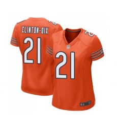 Women's Chicago Bears #21 Ha Clinton-Dix Game Orange Alternate Football Jersey
