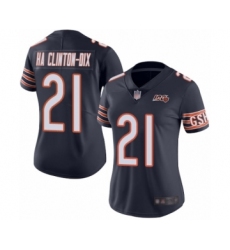 Women's Chicago Bears #21 Ha Clinton-Dix Navy Blue Team Color 100th Season Limited Football Jersey