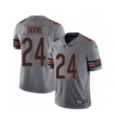 Men's Chicago Bears #24 Buster Skrine Limited Silver Inverted Legend Football Jersey