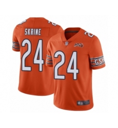 Men's Chicago Bears #24 Buster Skrine Orange Alternate 100th Season Limited Football Jersey