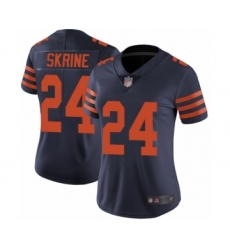 Women's Chicago Bears #24 Buster Skrine Limited Navy Blue Rush Vapor Untouchable Football Jersey