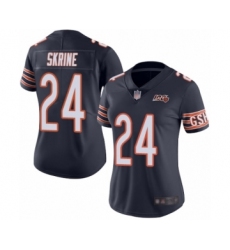 Women's Chicago Bears #24 Buster Skrine Navy Blue Team Color 100th Season Limited Football Jersey