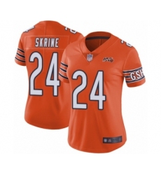 Women's Chicago Bears #24 Buster Skrine Orange Alternate 100th Season Limited Football Jersey