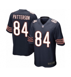 Men's Chicago Bears #84 Cordarrelle Patterson Game Navy Blue Team Color Football Jersey