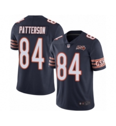 Men's Chicago Bears #84 Cordarrelle Patterson Navy Blue Team Color 100th Season Limited Football Jersey