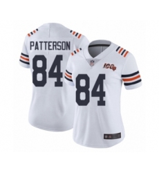 Women's Chicago Bears #84 Cordarrelle Patterson White 100th Season Limited Football Jersey