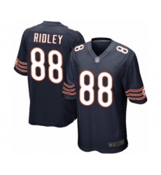 Men's Chicago Bears #88 Riley Ridley Game Navy Blue Team Color Football Jersey