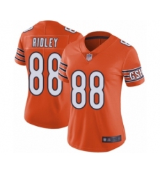 Women's Chicago Bears #88 Riley Ridley Orange Alternate Vapor Untouchable Limited Player Football Jersey