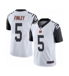 Men's Cincinnati Bengals #5 Ryan Finley Limited White Rush Vapor Untouchable Football Jersey
