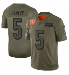 Women's Cincinnati Bengals #5 Ryan Finley Limited Camo 2019 Salute to Service Football Jersey