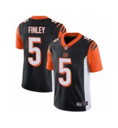 Youth Cincinnati Bengals #5 Ryan Finley Black Team Color Vapor Untouchable Limited Player Football Jersey