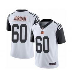 Men's Cincinnati Bengals #60 Michael Jordan Limited White Rush Vapor Untouchable Football Jersey