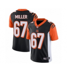 Men's Cincinnati Bengals #67 John Miller Black Team Color Vapor Untouchable Limited Player Football Jersey
