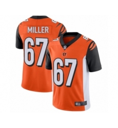 Men's Cincinnati Bengals #67 John Miller Orange Alternate Vapor Untouchable Limited Player Football Jersey