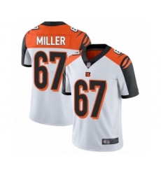 Men's Cincinnati Bengals #67 John Miller White Vapor Untouchable Limited Player Football Jersey