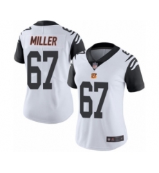 Women's Cincinnati Bengals #67 John Miller Limited White Rush Vapor Untouchable Football Jersey