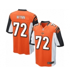 Men's Cincinnati Bengals #72 Kerry Wynn Game Orange Alternate Football Jersey