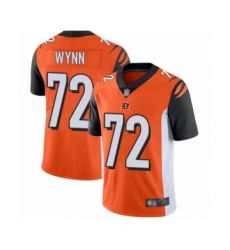 Men's Cincinnati Bengals #72 Kerry Wynn Orange Alternate Vapor Untouchable Limited Player Football Jersey