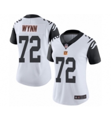 Women's Cincinnati Bengals #72 Kerry Wynn Limited White Rush Vapor Untouchable Football Jersey