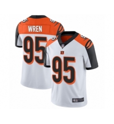 Men's Cincinnati Bengals #95 Renell Wren White Vapor Untouchable Limited Player Football Jersey