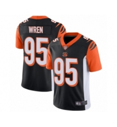 Youth Cincinnati Bengals #95 Renell Wren Black Team Color Vapor Untouchable Limited Player Football Jersey