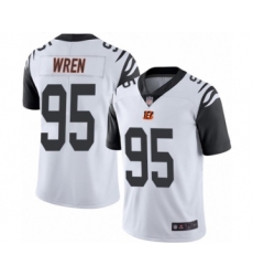 Youth Cincinnati Bengals #95 Renell Wren Limited White Rush Vapor Untouchable Football Jersey