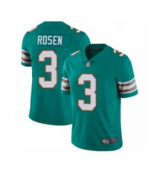Youth Miami Dolphins #3 Josh Rosen Aqua Green Alternate Vapor Untouchable Limited Player Football Jersey