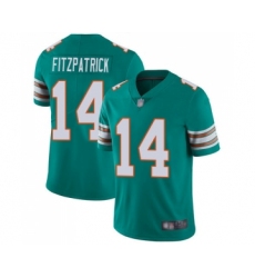 Men's Miami Dolphins #14 Ryan Fitzpatrick Aqua Green Alternate Vapor Untouchable Limited Player Football Jersey