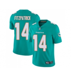 Men's Miami Dolphins #14 Ryan Fitzpatrick Aqua Green Team Color Vapor Untouchable Limited Player Football Jersey