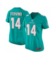 Women's Miami Dolphins #14 Ryan Fitzpatrick Game Aqua Green Team Color Football Jersey