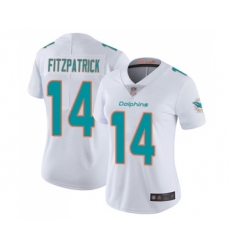 Women's Miami Dolphins #14 Ryan Fitzpatrick White Vapor Untouchable Limited Player Football Jersey