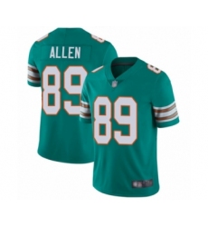 Youth Miami Dolphins #89 Dwayne Allen Aqua Green Alternate Vapor Untouchable Limited Player Football Jersey