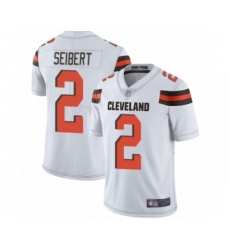 Men's Cleveland Browns #2 Austin Seibert White Vapor Untouchable Limited Player Football Jersey
