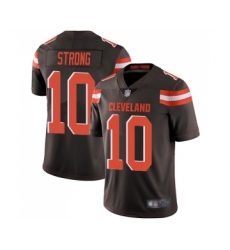 Men's Cleveland Browns #10 Jaelen Strong Brown Team Color Vapor Untouchable Limited Player Football Jersey