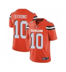 Youth Cleveland Browns #10 Jaelen Strong Orange Alternate Vapor Untouchable Limited Player Football Jersey