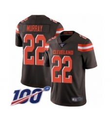 Men's Cleveland Browns #22 Eric Murray Brown Team Color Vapor Untouchable Limited Player 100th Season Football Jersey