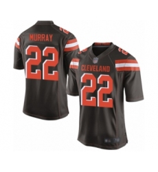 Men's Cleveland Browns #22 Eric Murray Game Brown Team Color Football Jersey