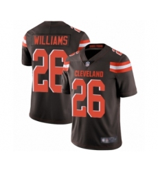Men's Cleveland Browns #26 Greedy Williams Brown Team Color Vapor Untouchable Limited Player Football Jersey