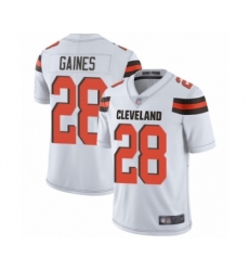 Men's Cleveland Browns #28 Phillip Gaines White Vapor Untouchable Limited Player Football Jersey