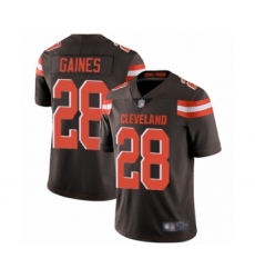 Youth Cleveland Browns #28 Phillip Gaines Brown Team Color Vapor Untouchable Limited Player Football Jersey