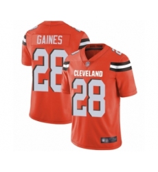 Youth Cleveland Browns #28 Phillip Gaines Orange Alternate Vapor Untouchable Limited Player Football Jersey