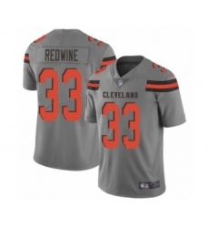 Youth Cleveland Browns #33 Sheldrick Redwine Limited Gray Inverted Legend Football Jersey